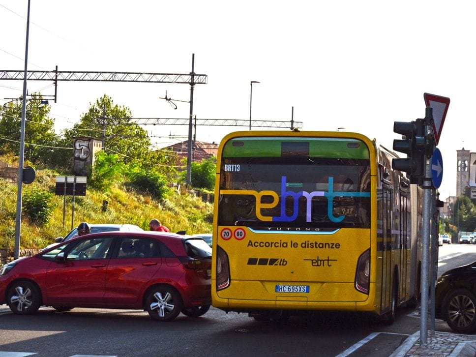 E-Brt, cambia la viabilità tra via Baschenis e via San Giorgio: prime modifiche per il cantiere - Foto