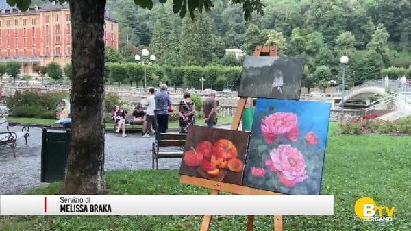 San Pellegrino Terme, la via centrale diventa, per un giorno, galleria d'arte a cielo aperto con «Samp'art»
