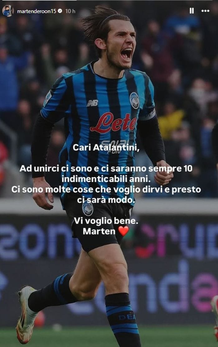 Atalanta, ufficiale l’addio di de Roon: ceduto a titolo definitivo alla Roma
