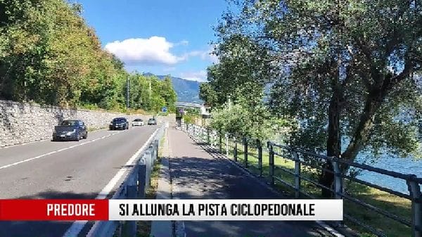 Predore, il completamento della pista ciclopedonale accanto al lago d'Iseo