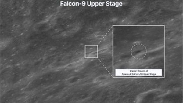 Luna, in un video l'impatto del detrito di SpaceX