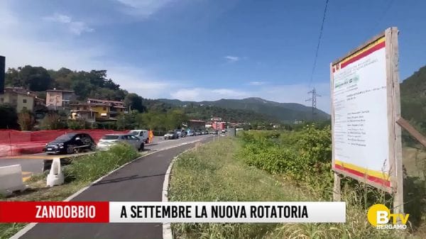 A settembre la nuova rotatoria di Zandobbio
