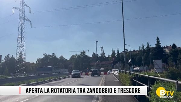 Viabilità: aperta la rotatoria tra Zandobbio e Trescore