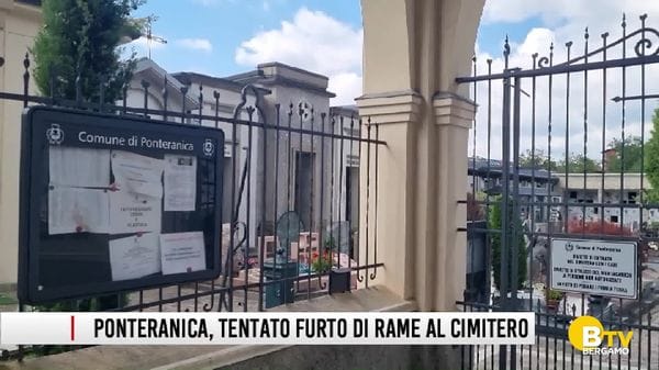 Tentato furto di rame nel cimitero di Ponteranica