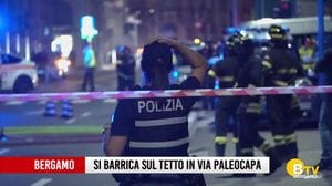 Bergamo, arrestato dopo essersi barricato su un tetto in via Paleocapa