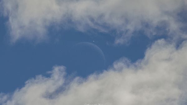 Venere nascosto dalla Luna, sulle Dolomiti