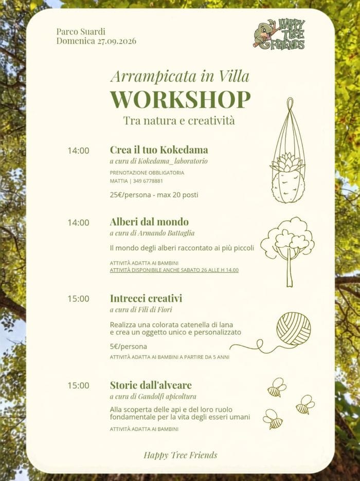 A Parco Suardi tre giorni dedicati al tree climbing e alla natura