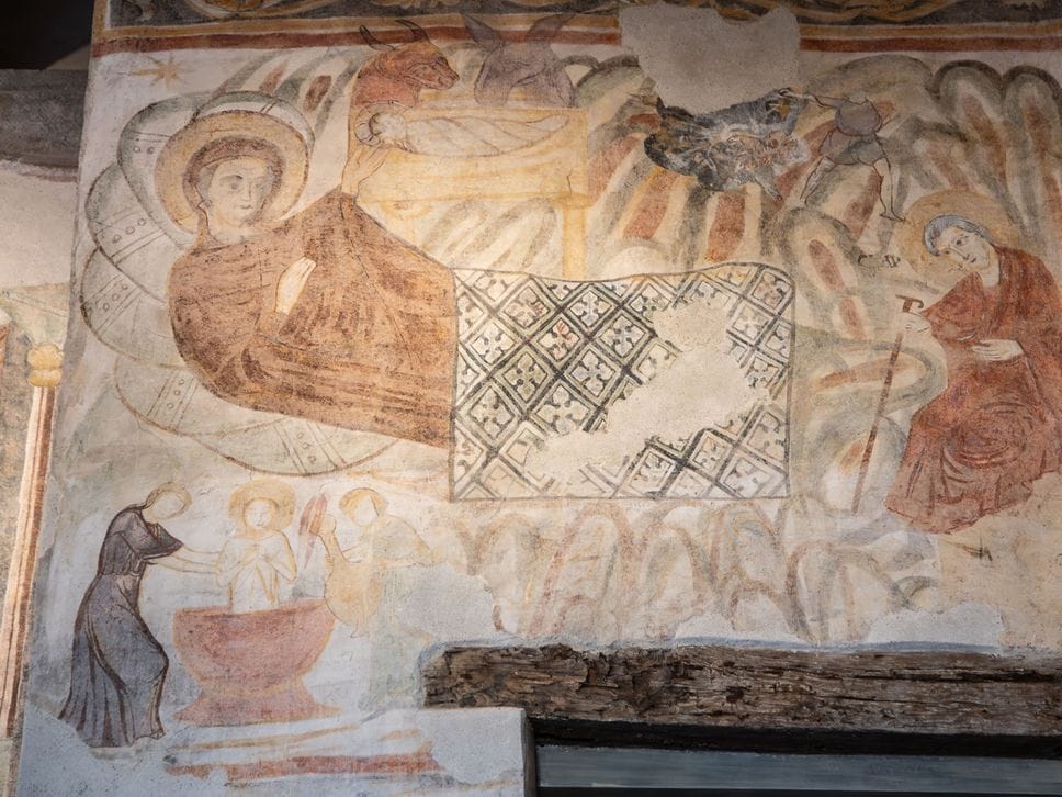 Aula Picta, restaurati gli affreschi del Duecento: tornano i colori originali. Il Vescovo: cuore del Museo Bernareggi - Foto
