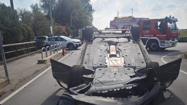 Incidente tra Comun Nuovo e Spirano: tre auto coinvolte, ferita anche una bimba