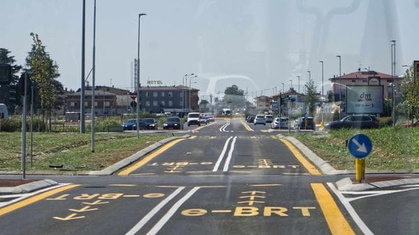 E-Brt, il nodo Dalmine e gli slalom con i ciclisti- Il nostro viaggio