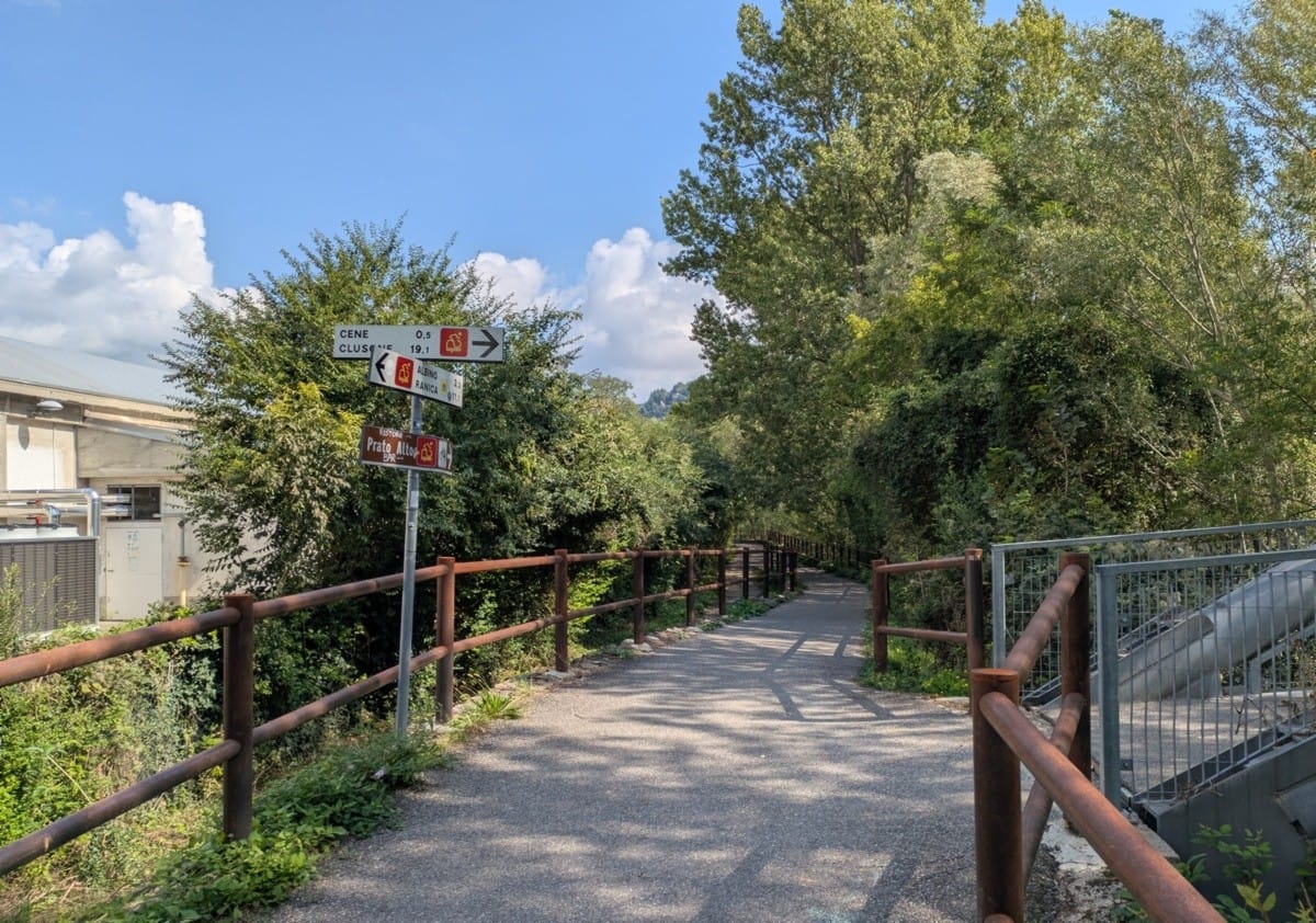 Pedalando da Ranica a Clusone, lungo il fiume Serio sulla prima ciclovia della bergamasca