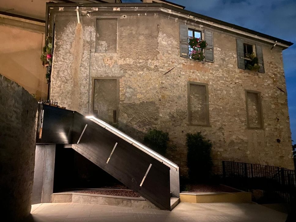 In via Porta Dipinta a Bergamo una terrazza panoramica e 28 nuove autorimesse - Foto