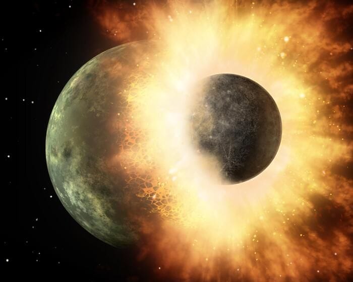 La Luna potrebbe essersi formata in una manciata di ore