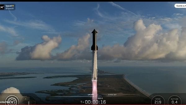 Per Starship primo test in orbita con rientro anticipato 