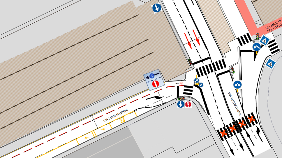 Bergamo, via Magrini diventa a senso unico in direzione di via Autostrada